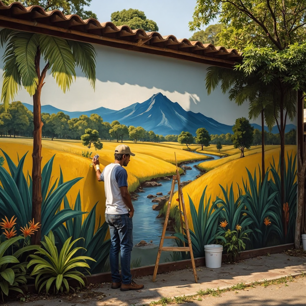 Jasa Mural Dinding Ciputat| Desain Kreatif Harga Bersahabat